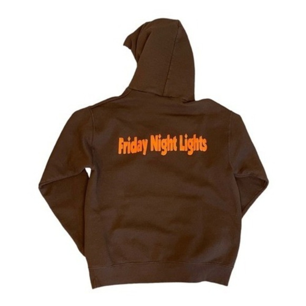 Vintage Lee Authentic Apparel Friday Night Lights Hoodie Sweatshirt Brown Knit S